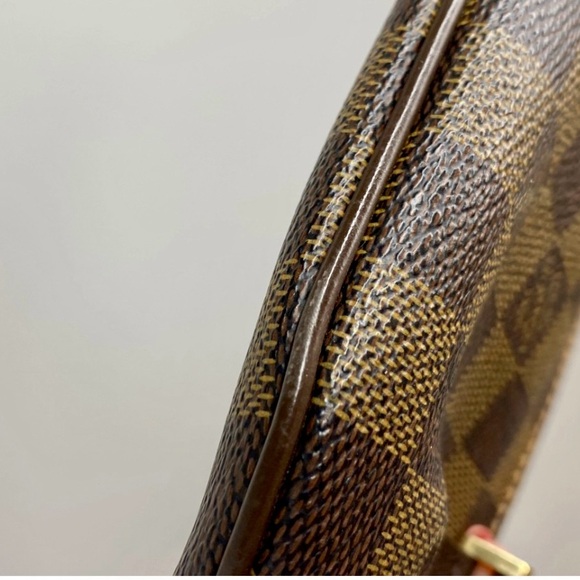 Louis Vuitton Manosque leather handbag accessory pouch in Damier Ebene - Picture 5 of 14